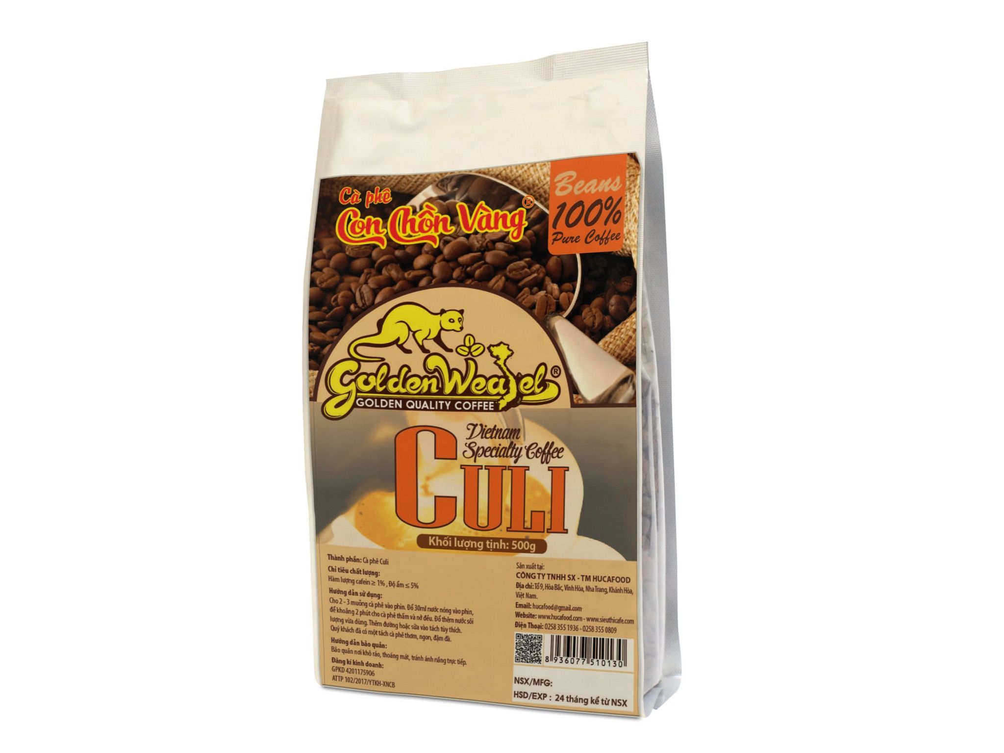  Cafe Chồn Culi Hạt 500g 