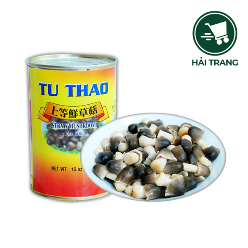 Nấm Rơm Đóng Hộp Tư Thao 425G | Hải Trang 3 Hàng Khoai