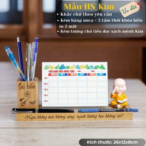  Kệ để bút kèm bảng thời khóa biểu dành cho học sinh 