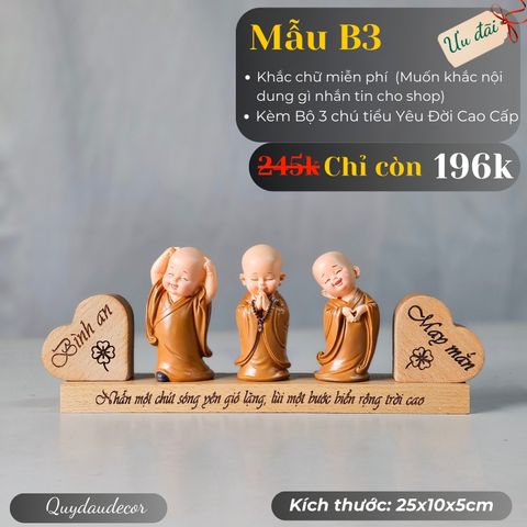  Bộ Yêu Đời trang trí xe ô tô mẫu B3 