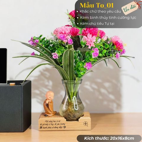  Bình hoa to decor cửa hàng, văn phòng, bàn làm việc 