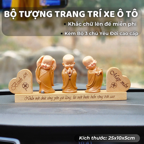  Bộ Yêu Đời trang trí xe ô tô mẫu B3 