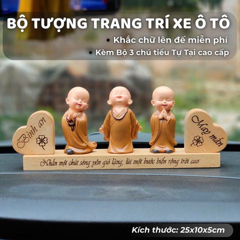 Bộ tượng Tự Tại trang trí xe ô tô mẫu B4 