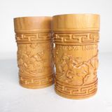  Hộp trà Mã đáo thành công gỗ Bách Xanh 