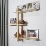  Kệ treo tường gỗ Sồi khung Dọc màu vàng 