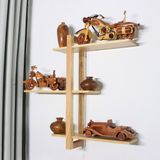  Kệ treo tường gỗ Sồi khung Dọc màu vàng 