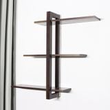  Kệ treo tường gỗ Sồi khung Dọc nâu Óc Chó 