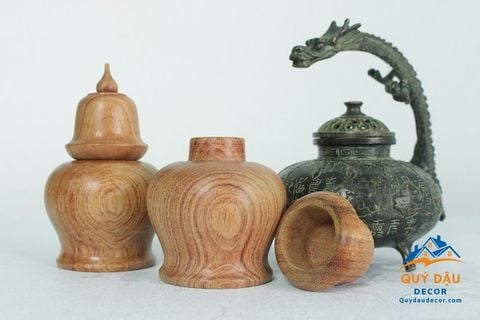  Lọ tăm Chuông gỗ Hương Đá 