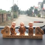  Bộ tượng Tự Tại trang trí xe ô tô mẫu B4 