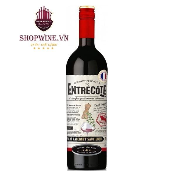  Rượu Vang Entrecote Merlot Cabernet Sauvignon Syrah 1.5L 