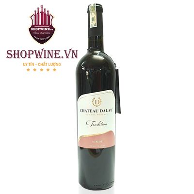  Rượu Vang Chateau Đà Lạt Tradition Merlot 750 