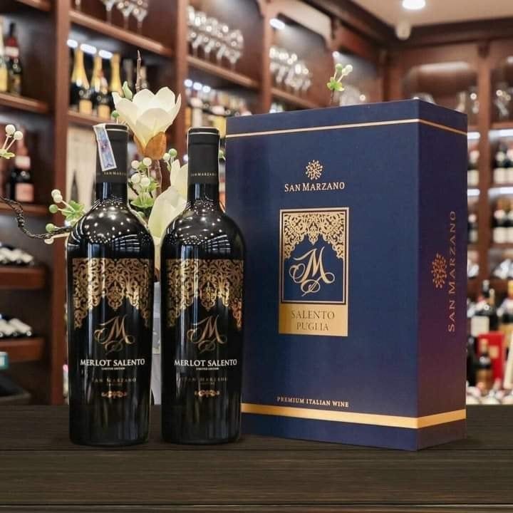  Rượu vang M Salento Merlot - 750ml 