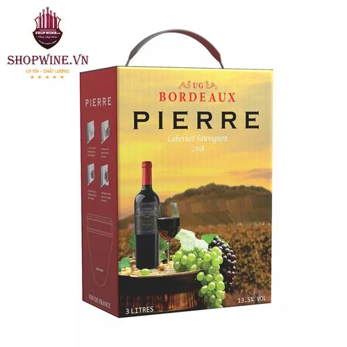  Rượu vang bịch Pierre Bordeaux Cabernet Sauvignon 