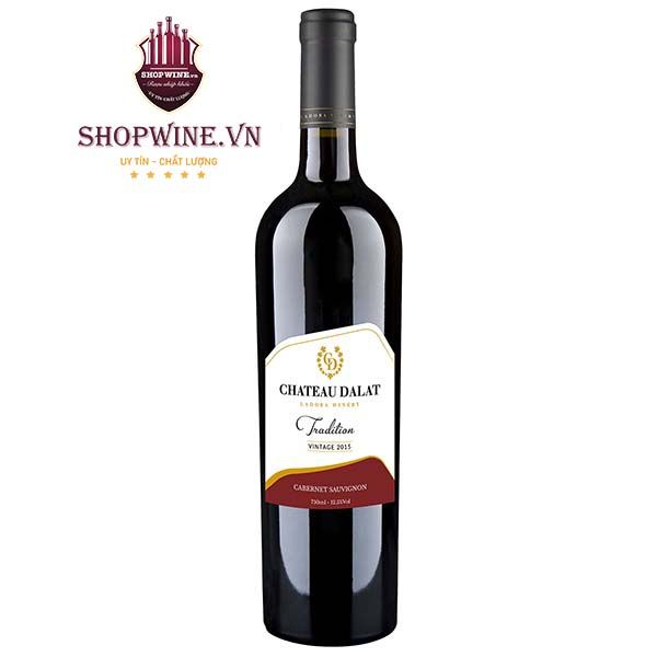  Rượu Vang Chateau Dalat Tradition Cabernet Sauvignon 750ml 