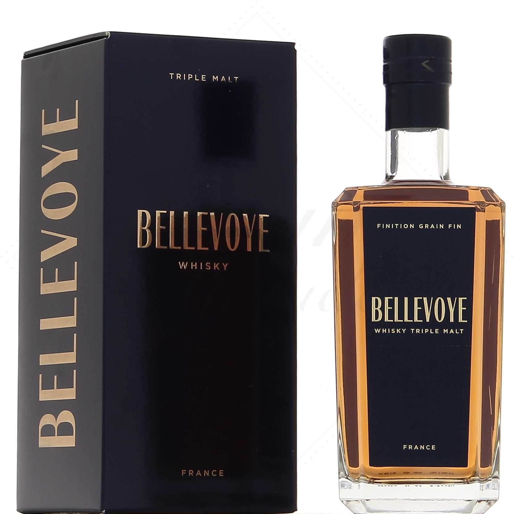  Bellevoye Black, Blended Malt Whisky de France, Finition Grain Fin, 70cl (les Bienheureux - Jean Moueix) 