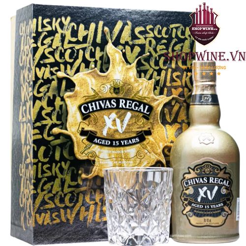  Rượu Chivas Regal XV Gold Limited Gift box 