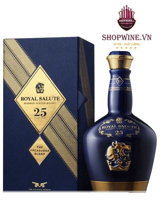  Rượu Chivas 25 Chai Sứ Mẫu Cũ 700ml 