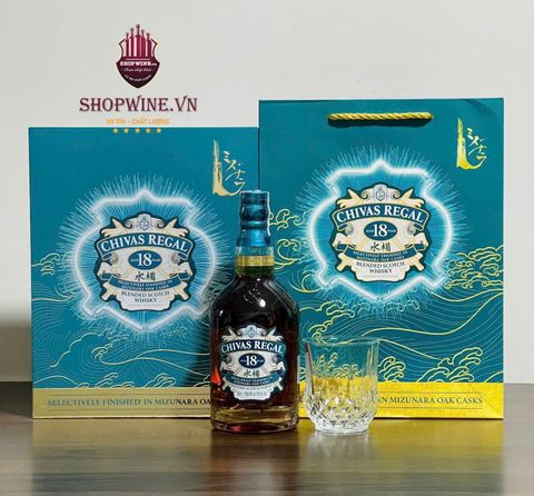  RƯỢU CHIVAS 18 NĂM MIZUNARA - HỘP QUÀ TẾT 2026 
