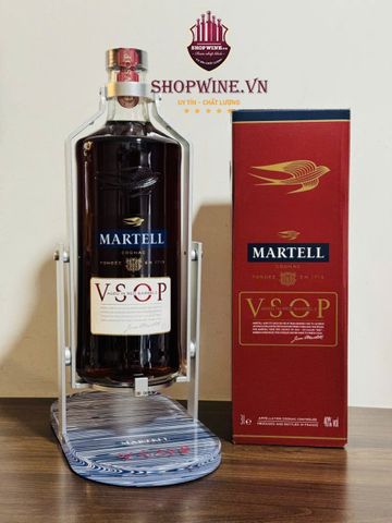  Rượu Martell VSOP 3000ml kèm kệ 