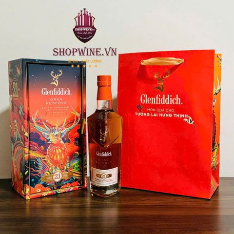 Rượu Glenfiddich 21 năm Hộp quà Tết 2025 