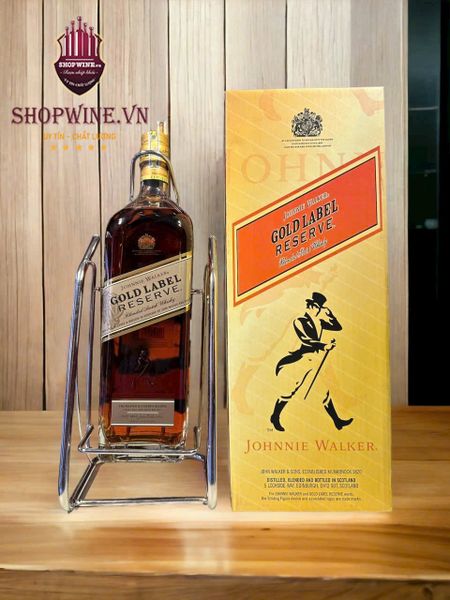  Rượu john walker Gold label 1.75 Lít có kệ hộp 