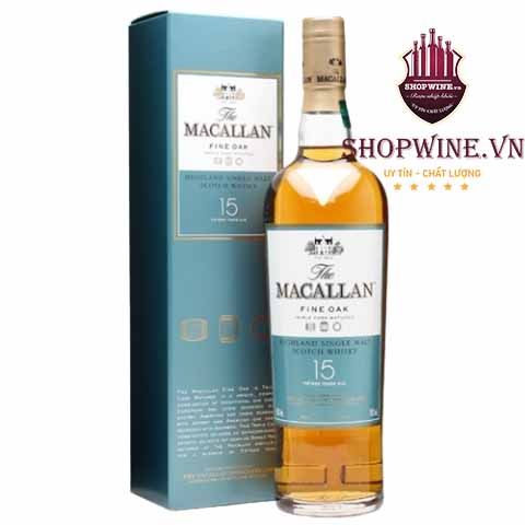  Rượu Macallan 15 Fine Oak 700ml 