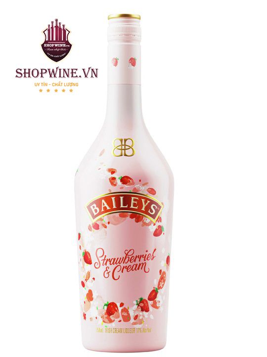  Rượu Sữa BaiLeys vị Dâu 750ml 