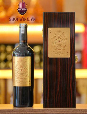  Hộp Rượu Vang sơn mài 1 Chai + Rượu Vang Đỏ Ý Casa Reale Primitivo 