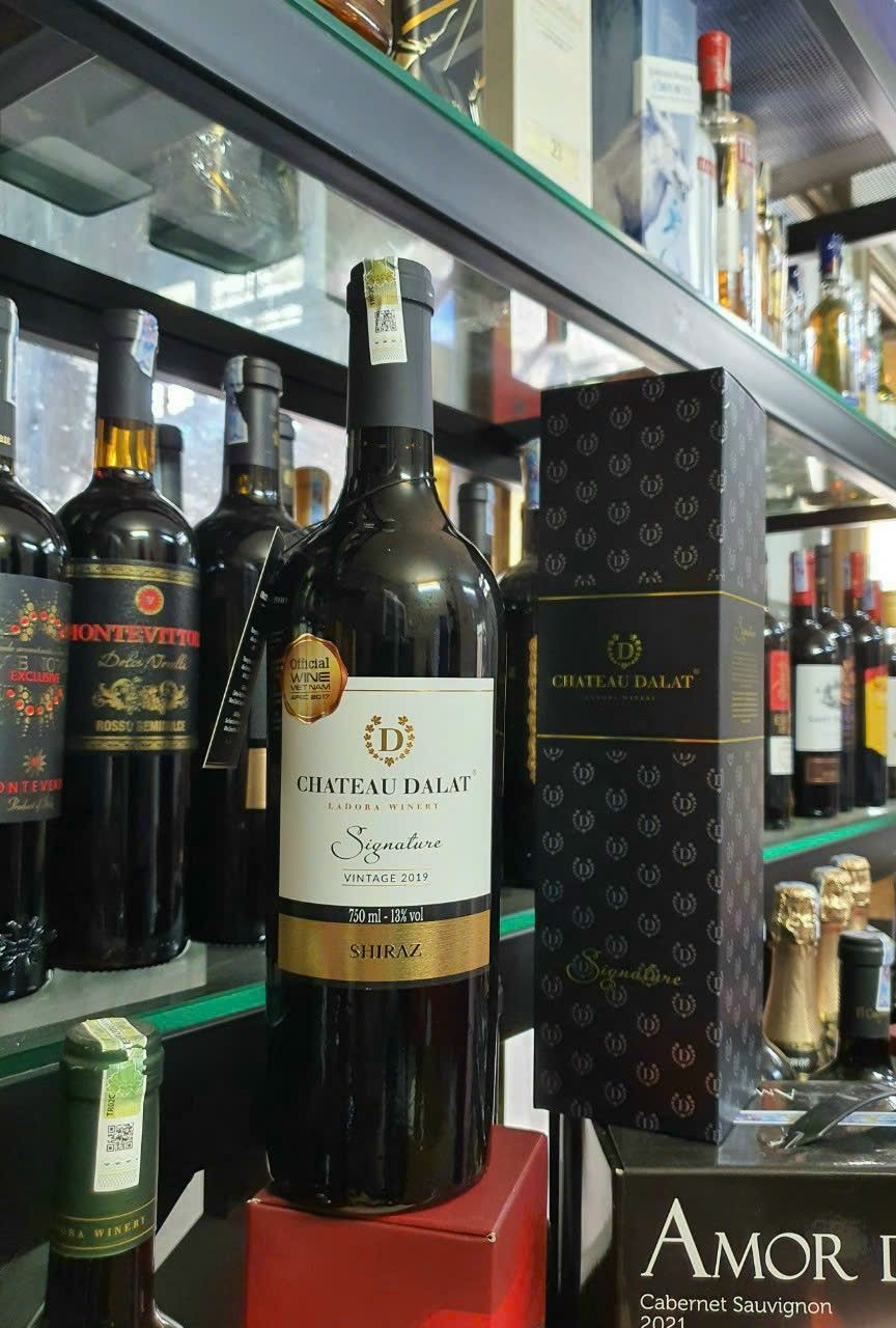  Rượu Vang Chateau Dalat Signature Shiraz 750ml 