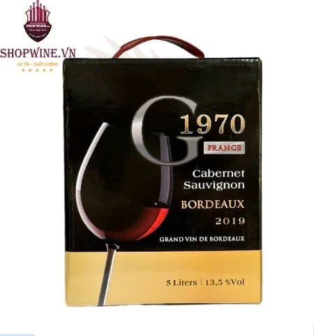  Rượu Vang Bịch Pháp 1970 Cabernet Sauvignon 3 Lít 