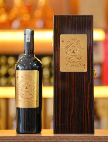  Hộp Rượu Vang sơn mài 1 Chai + Rượu Vang Đỏ Ý Casa Reale Primitivo 