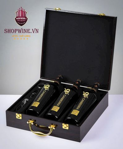  Rượu vang Canberrra Cabernet Sauvignon 2022 + Hộp rượu vang 3 chai 