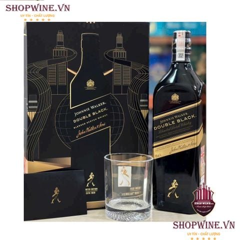  Rượu Johnnie Walker DOUBLE BLACK 1Lít Hộp quà tết 2025 