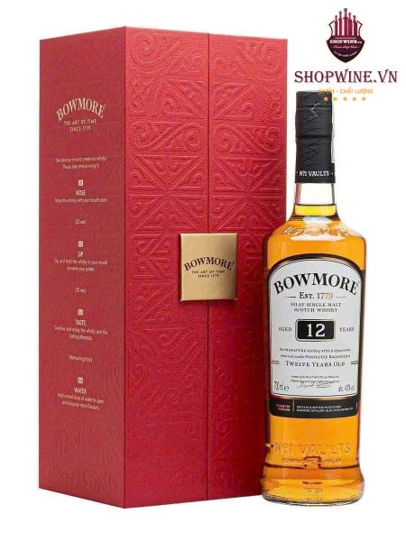  Rượu Bowmore 12 năm Hộp Quà Tết 2025 