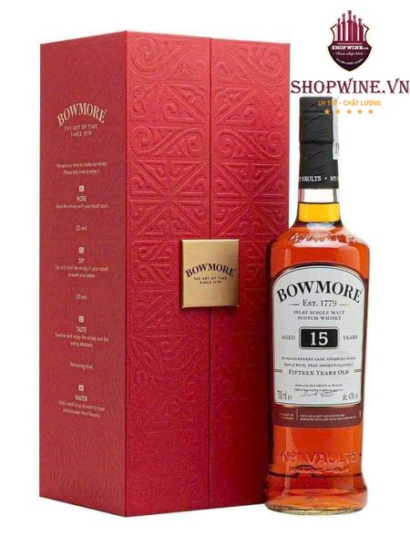  Rượu Bowmore 15 năm Hộp Quà Tết 2025 