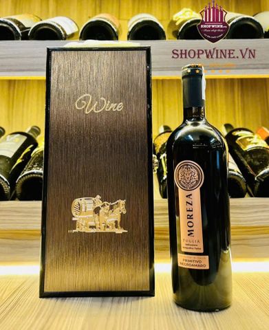  Rượu Vang Moreza Puglia Primitivo Negroamaro + Hộp 