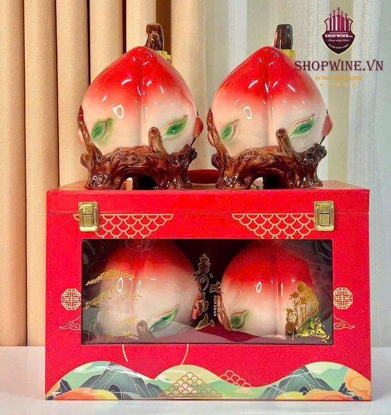  SET RƯỢU QUẢ ĐÀO TIÊN 