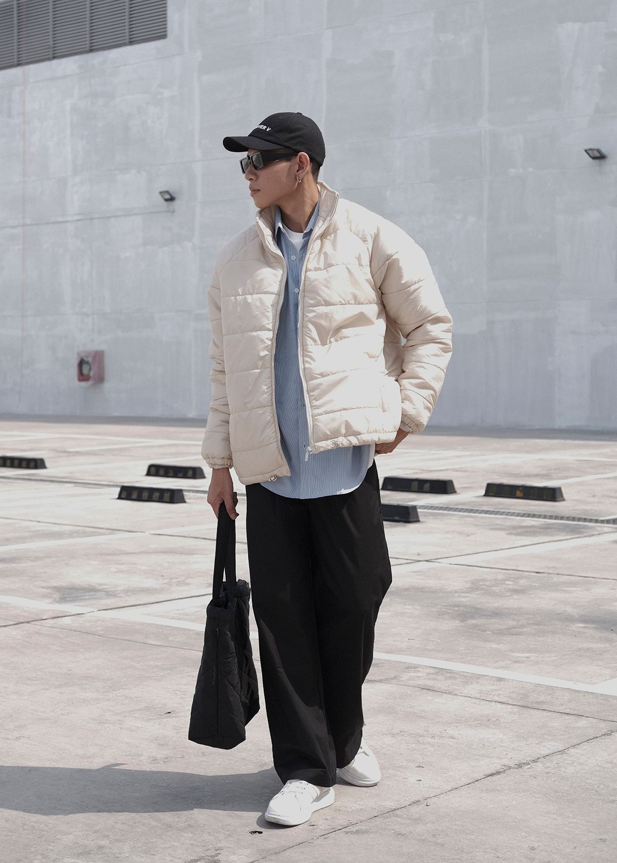 Puffer Jacket - Beige