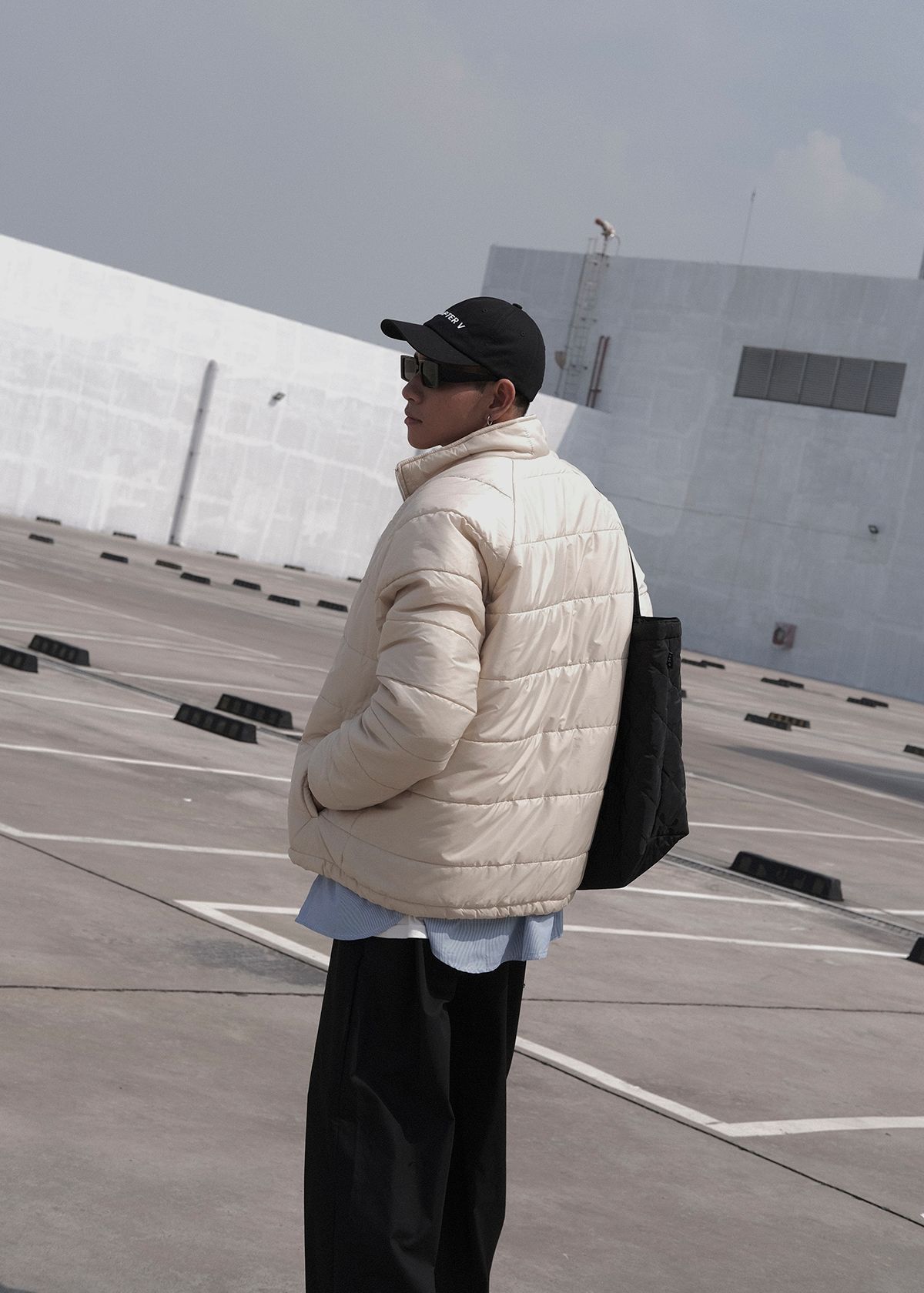 Puffer Jacket - Beige