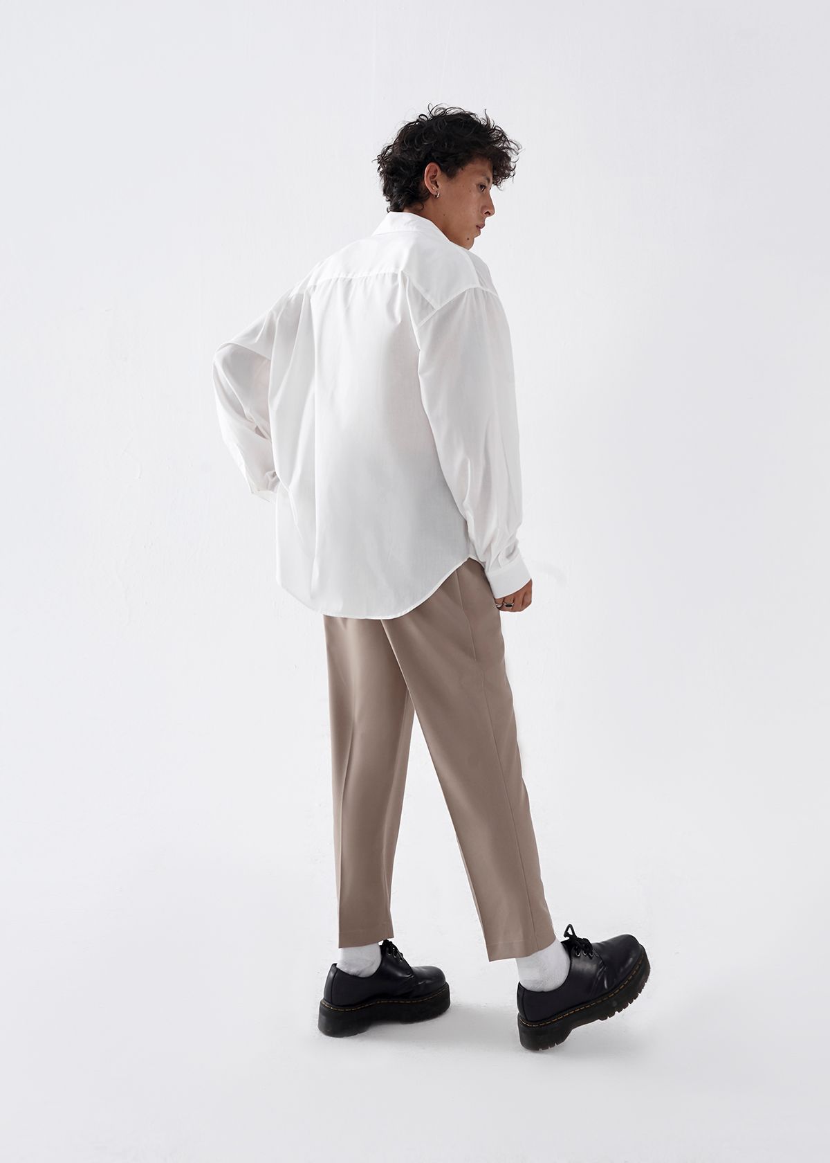 Pleated Trousers - Beige
