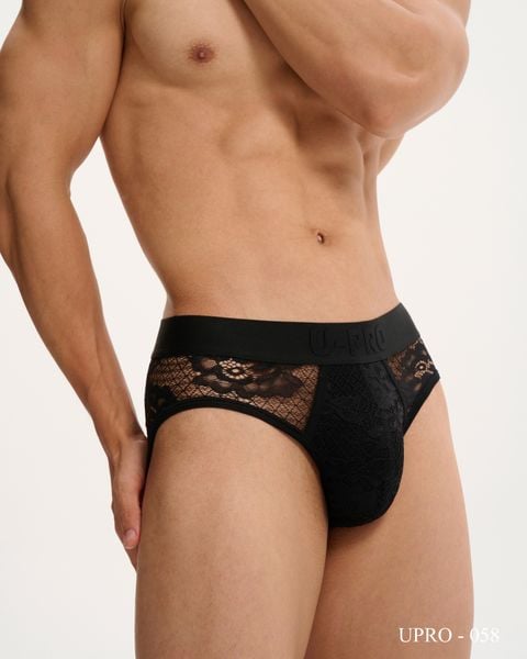  QUẦN LÓT REN UPRO 058 (ĐEN/TRẮNG) 