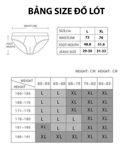  QUẦN LÓT 004 (TRẮNG/ĐEN/HỒNG/XANH) 