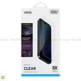  Cường Lực KHÔNG VIỀN - UNIQ OPTIX CLEAR Trong Suốt Cao Cấp Chính Hãng cho iP 15 Pro Max |16 Plus | 16 Pro | 16 Pro Max 