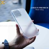 Ốp LIKGUS Premium nhám trắng chống vân tay cho iPhone 