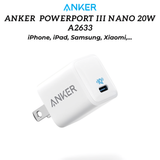  Cốc sạc Anker PowerPort III Nano 20W A2633 