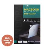  Bộ dán 6in1 Macbook Pro 16" 2021 chính hãng ANDORA 