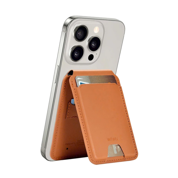  VÍ Da Định Vị WiWU Mag Wallet FM WM-005 Kiêm Giá Đỡ Nhỏ Gọn Tiện Lợi Cao Cấp Chính Hãng 
