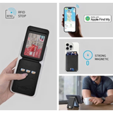  VÍ Da Định Vị WiWU Mag Wallet FM WM-005 Kiêm Giá Đỡ Nhỏ Gọn Tiện Lợi Cao Cấp Chính Hãng 