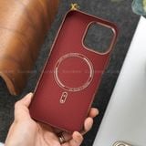  Ốp Lưng Luxo Premium Nhám Hạn Chế Bám Vân Tay Tích Hợp Sạc Từ Tính Cao Cấp Chính Hãng cho iPhone 