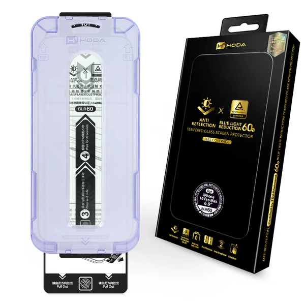  Cường Lực Hoda 2in1 Chống Chói x Chống Ánh Sáng Xanh 2.5D Chính Hãng cho iPhone 16 Pro| 16 Pro Max 